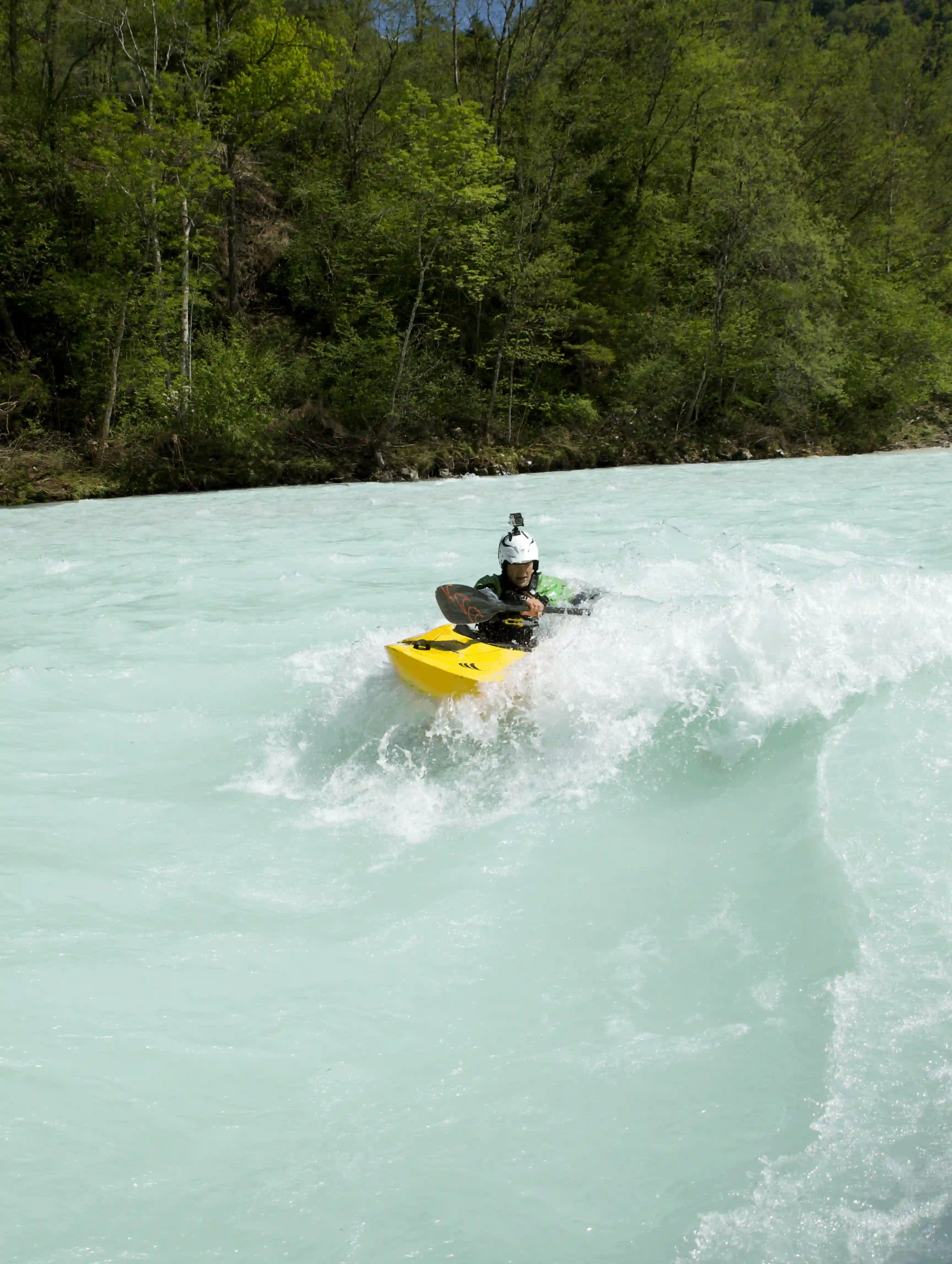 Surfing on the soca river